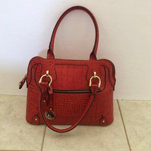 London Fog Bags Faux Alligator Excellent Condition